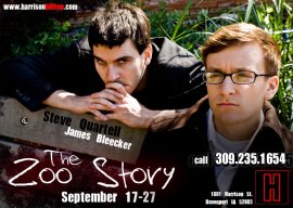 Steven Quartell and James Bleecker in The Zoo Story