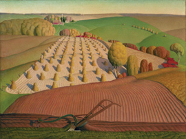 Grant Wood's Fall Plowing