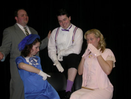 Aaron Randolph III, Sidney Junk, Jonathan Smith, and Amanda Kochanny in Lady Windermere's Fan