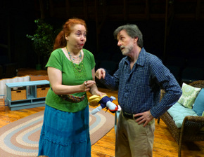 Pamela Briggs and Tom Vaccaro in Vanya & Sonia & Masha & Spike