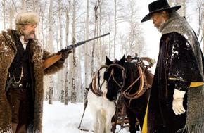 Kurt Russell and Samuel L. Jackson in The Hateful Eight