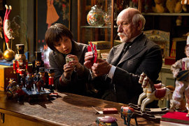 Asa Butterfield and Ben Kingsley in Hugo