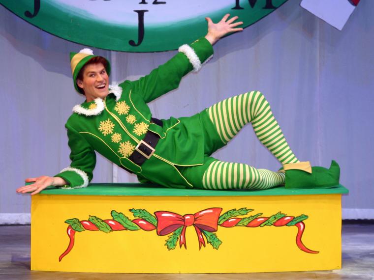 Luke Rose in the Circa '21 Dinner Playhouse's Elf: The Musical