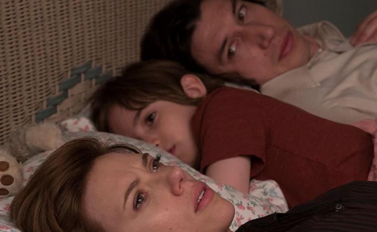Scarlett Johansson, Azhy Robertson, and Adam Driver in Marriage Story