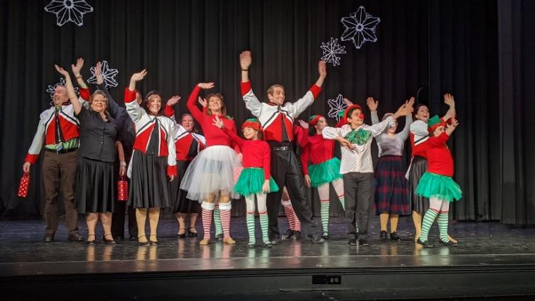 ensemble members in Miracle on 34th Street: The Musical