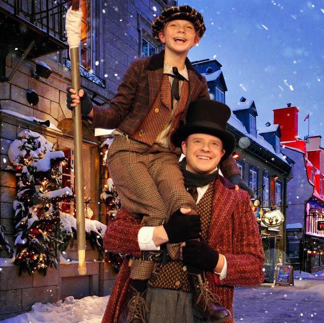Chloe Knobloch and Tristan Tapscott in Mr. Scrooge! A Musical Christmas Carol