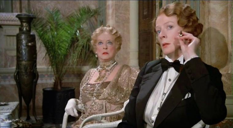 Bette Davis and Maggie Smith in Death on the Nile
