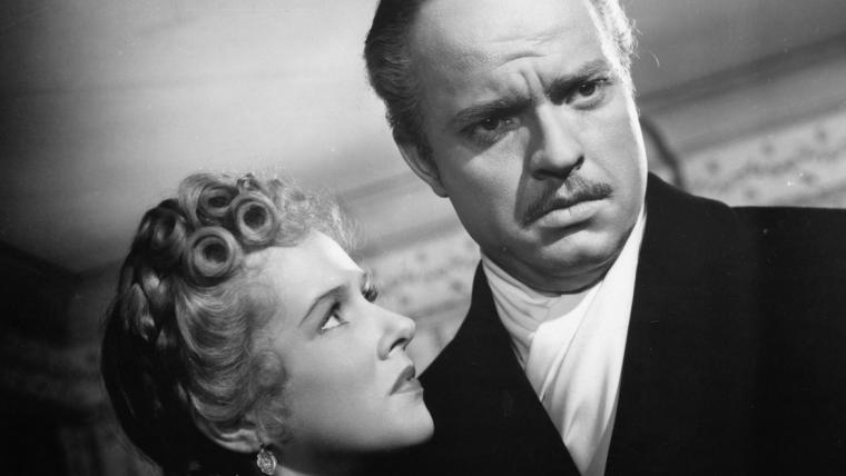 Dorothy Comingore and Orson Welles in Citizen Kane