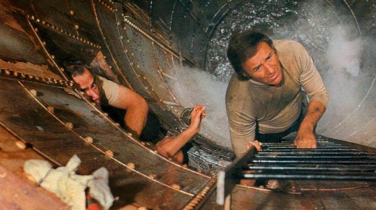 Ernest Borgnine and Gene Hackman in The Poseidon Adventure