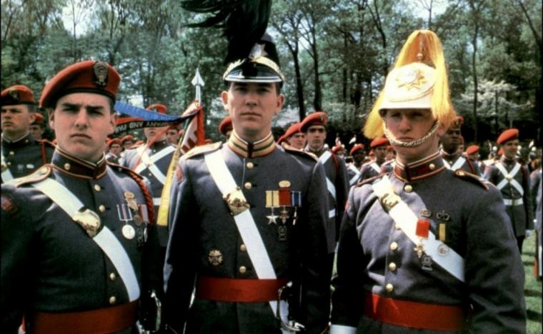 Tom Cruise, Timothy Hutton, and Sean Penn in Taps