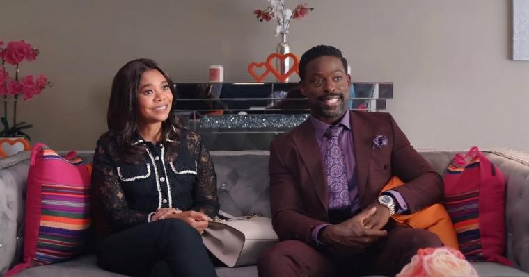 Regina Hall and Sterling K. Brown in Honk for Jesus. Save Your Soul.