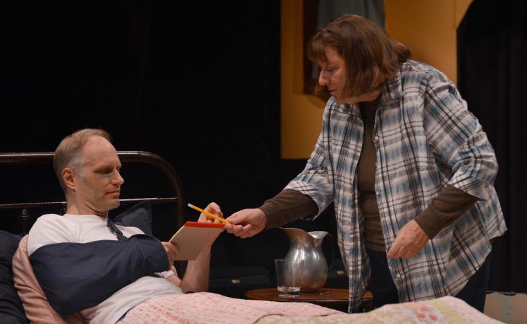 Jonathan Grafft and Jackie Skiles in Misery
