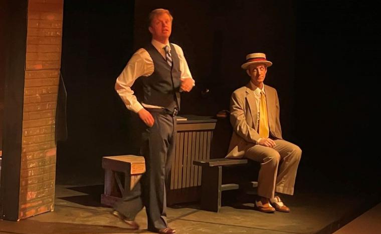 Daniel Williams and Adam Cerny in Thrill Me: The Leopold & Loeb Story