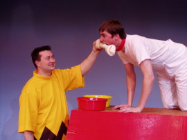 J. Adam Lounsberry and Nathan Bates in You're a Good Man, Charlie Brown