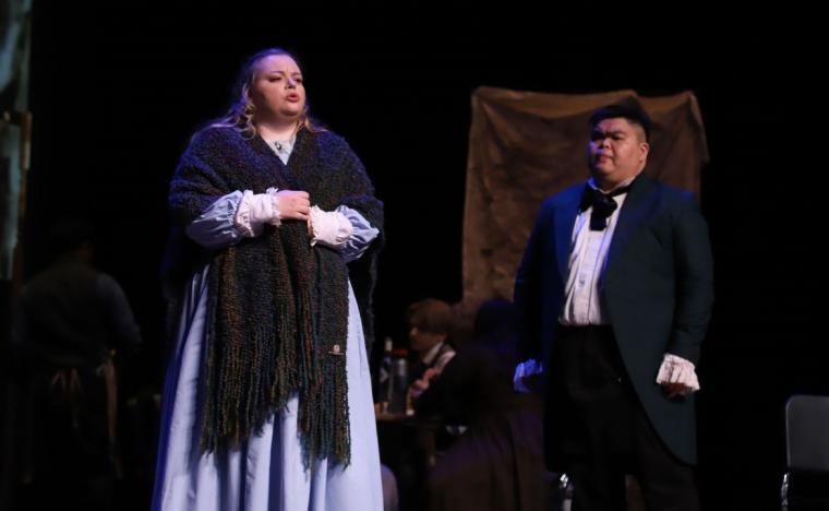 Madalynn Baez and Foo Chen Gui in La Bohème (photo by Missy Myers).