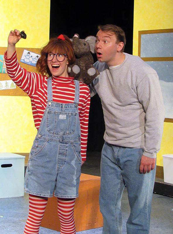 Natalie Scheers and Kyle DeFauw in Junie B. Jones in Jingle Bells, Batman Smells