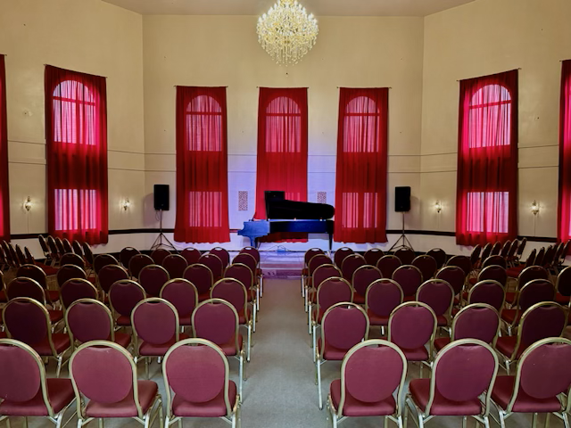 The performance space at Sound Conservatory (in the former Moline Public Library) opened in August 2024.