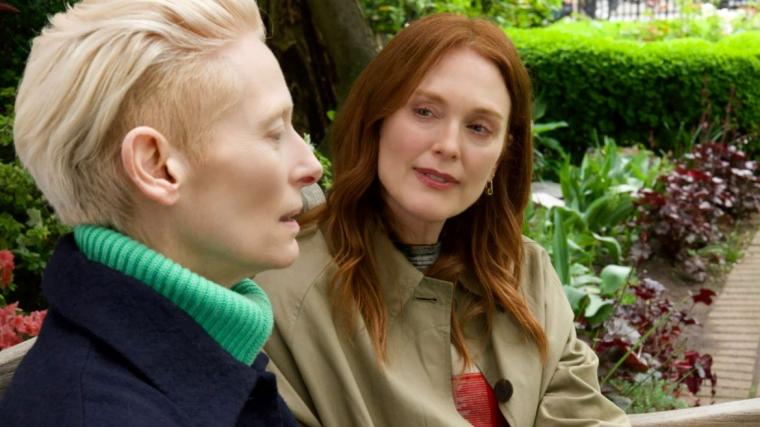 Tilda Swinton and Julianne Moore in The Room Next Door